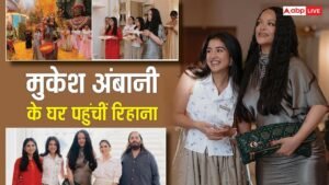 Played Holi with flowers, worshiped with family, Rihanna reached Mukesh Ambani’s house for lunch, see photos