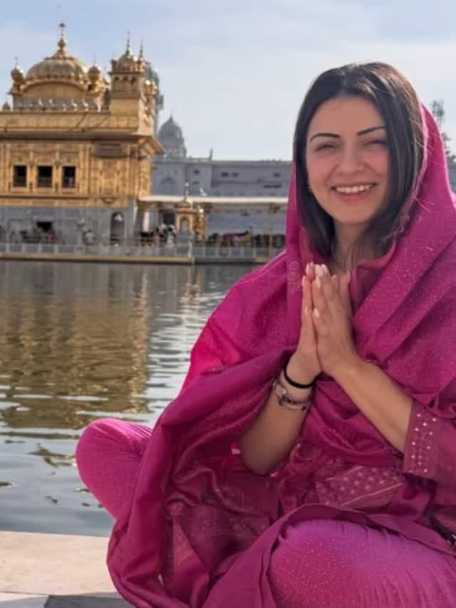 Hansika Motwani visits Golden temple after divorce