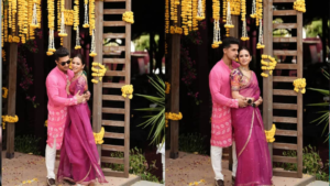 पिंक कलर की साड़ी पहन छाईं सरगुन मेहता, पति रवि दुबे संग दिए रोमांटिक पोज, देखें फोटोज