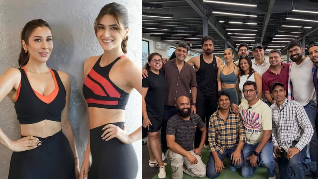 Sophie Choudry posted about talk show and fitness, thanked the team