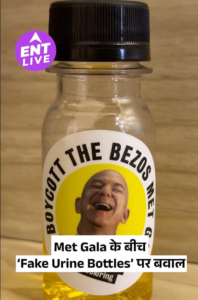 Uproar against Jeff Bezos over fake urine bottles