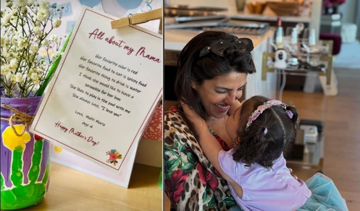 Daughter Malti’s special surprise for Priyanka Chopra, shared a heart touching note